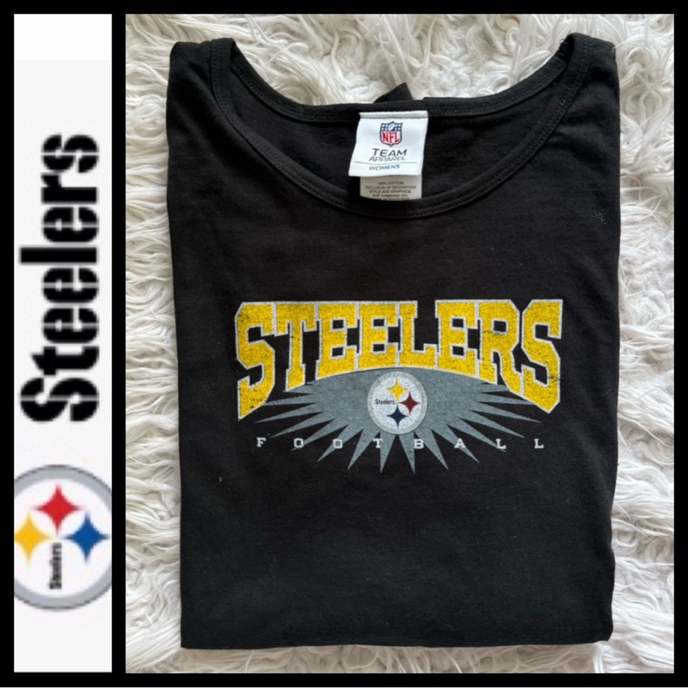 NWOT NFL Pittsburgh Steelers Women’s Black Long Sleeve T-Shirt